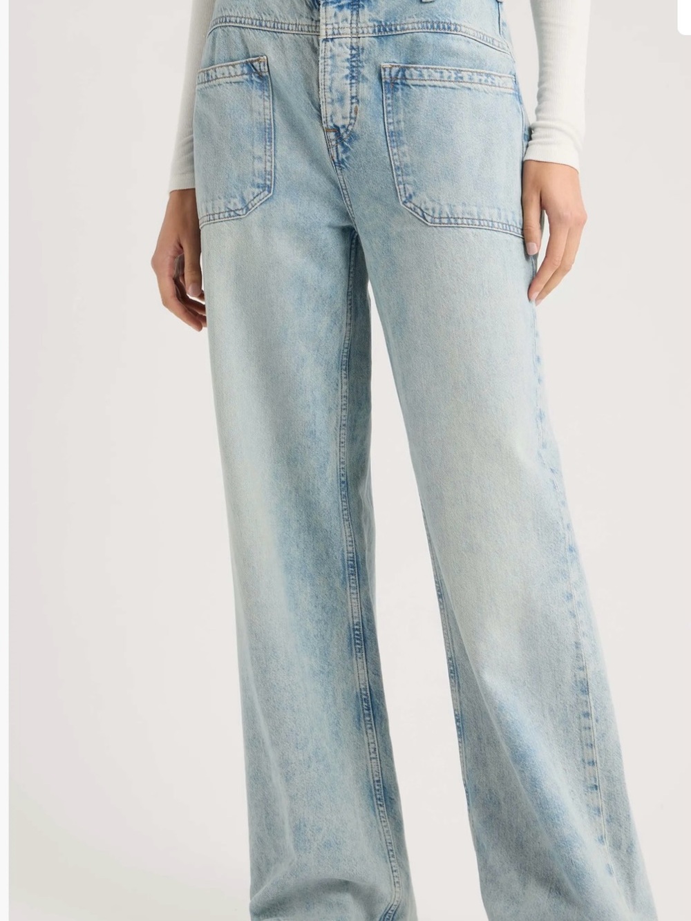 We the Free/Free People- Palmer Cuffed Baggy Jeans - 28 - NWT - La La land